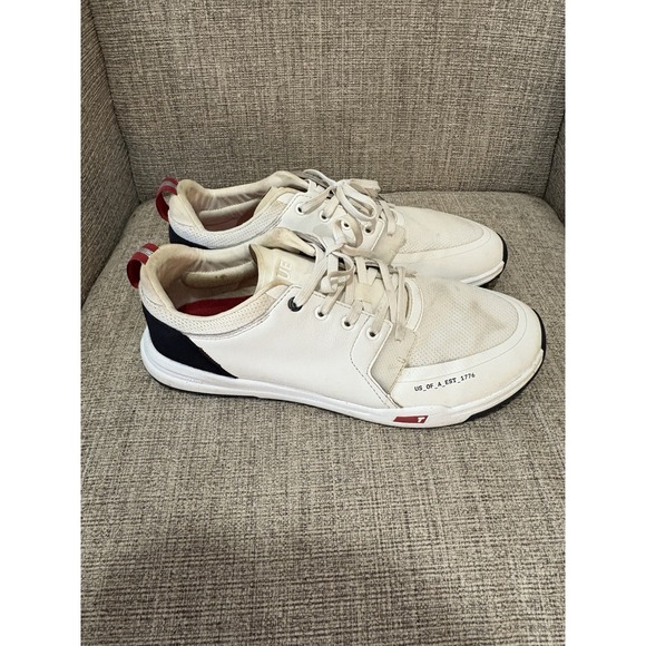 Men's True Linkswear OG Cush Gold Shoe White Size 13 - Picture 3 of 9